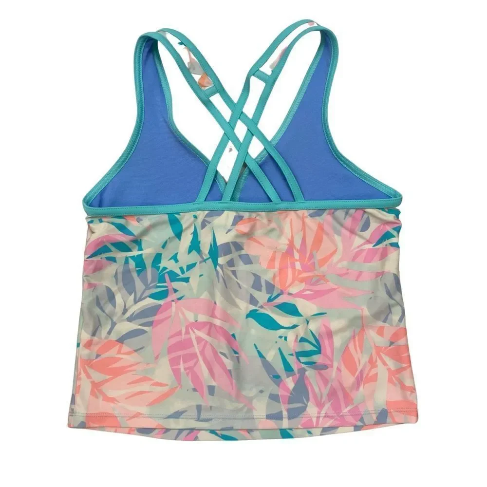 Gerry Brand Girls Floral‎ Print Tankini Top Size Large 14/16